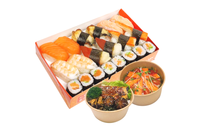 hộp giấy đựng sushi