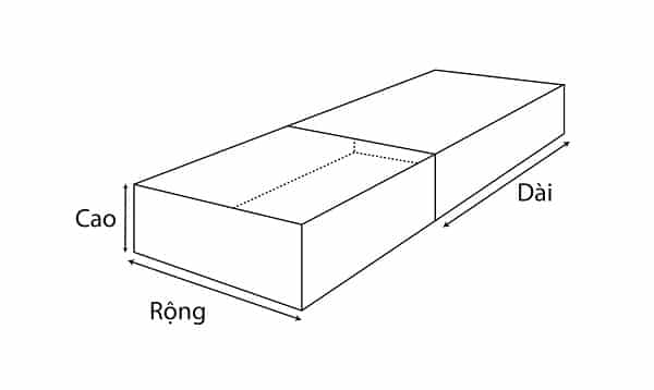 kích thước hộp giấy